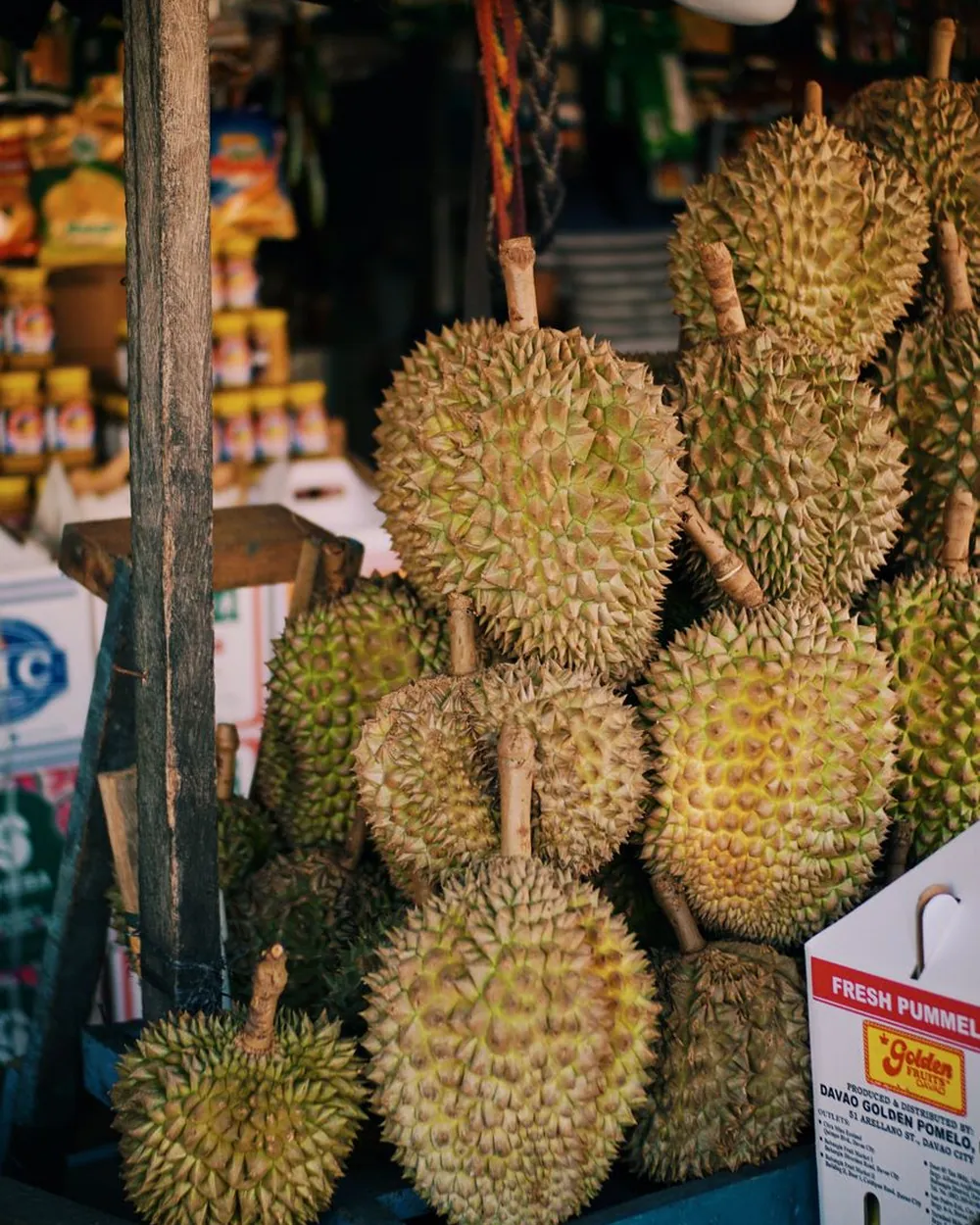 Marché de fruits et légumes créoles à La Réunion